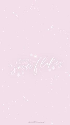 Cute Girly Winter Phone Wallpaper For Christmas