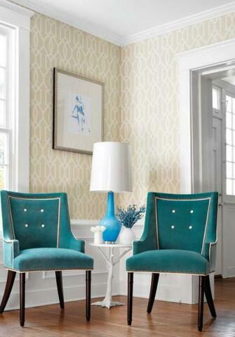 Trellis And Lattice Wallcovering Modern Wallpaper Boston By