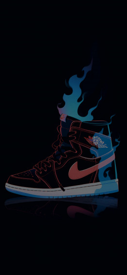 Fiery Nike Air Jordan Cool Wallpaper Sneakerhead