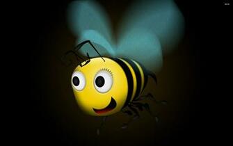 Flying Honey Bee Wallpaper