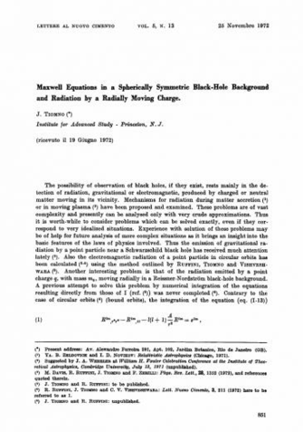 Maxwell Equations In A Spherically Symmetric Black Hole Background And