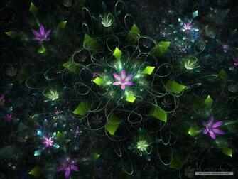 Flower Wallpaper Creative Fractal Art