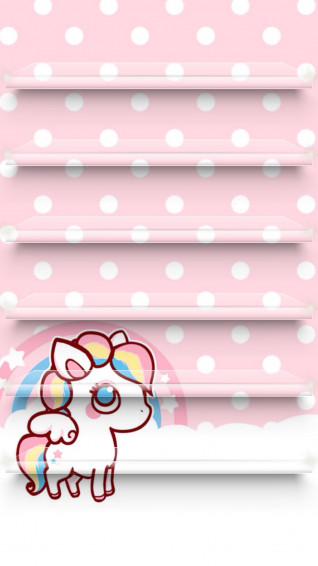 Rainbow Pony Home Screen Unicorn Wallpaper
