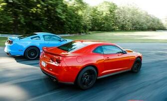 Ford Mustang Shelby Gt500 And Chevrolet Camaro Zl1