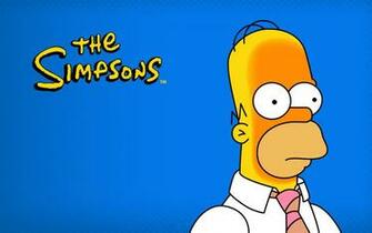 Cartoons Wallpaper Homer Simpson Blue