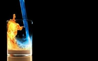 3d Fire And Ice Wallpaper Background HD With Resolutions