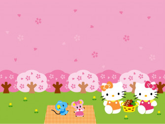Mimmy And Hello Kitty Wallpaper