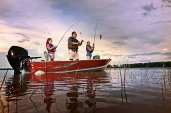 Fishing Fish Sport Fishes Lake River Boat Wallpaper Background