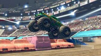 Monster Jam Path Of Destruction Video Game Wallpaper
