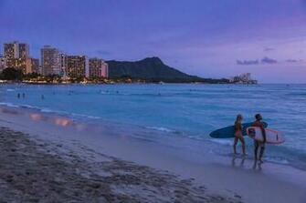 Marekani Picha Waikiki Beach Hawaii HD Karatasi La Kupamba Ukuta