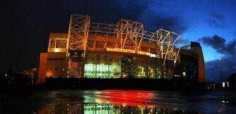 Old Trafford Stadium Wallpaper At Night