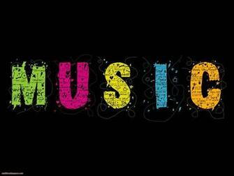 Colorful Music Letters Desktop Wallpaper HD