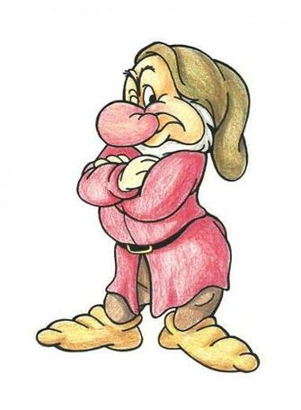 Grumpy Dwarf Ink And Color Step Jpg