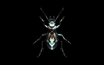 Justin Maller Abstract Animals Black Background Digital Art Wallpaper