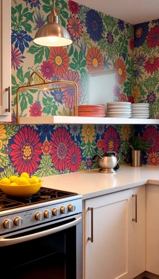 Wallpaper As Back Splash