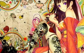 Anime Girl With Leg Tattoo Wallpaper