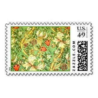 Looking For Green Victorian Floral Wallpaper Postage