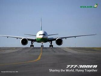 Wallpaper Eva Air Boeing 300er Aircraft