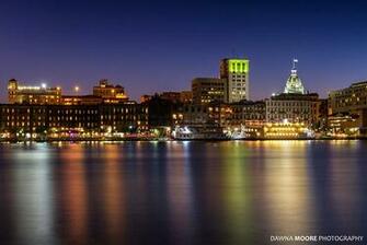 River Street At Twilight Savannah Georgia S Recorded History