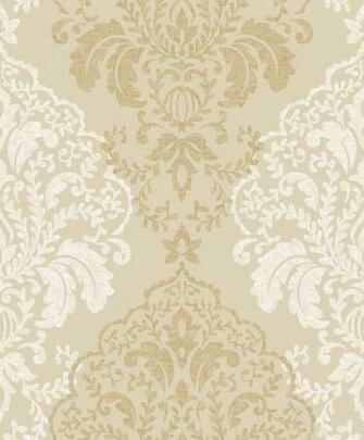 Grandeco Gold Glitter Damask Luxury Textured Wallpaper Boc