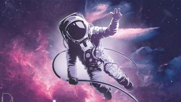 Wallpaper Astronaut Spacesuit Space Art Full
