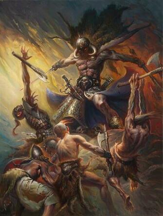 Death Dealer Homage To Frazetta Muddy Colors