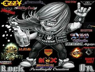 80s Bands Rock On Abstract Other HD Desktop Wallpaper