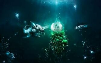 Magic Mushroom Background Mushrooms Underwater