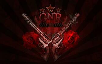 Cover Weapons Guns Pistols Flowers Roses Logo Wallpaper Background
