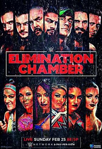 Wwe Elimination Chamber Poster Wallpaper By Ambriegnsasylum16