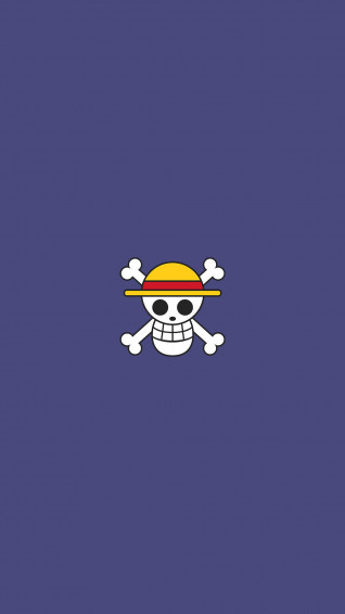 One Piece Logo Purple Wallpaper