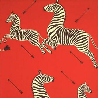 Scalamandre Wallpaper Red