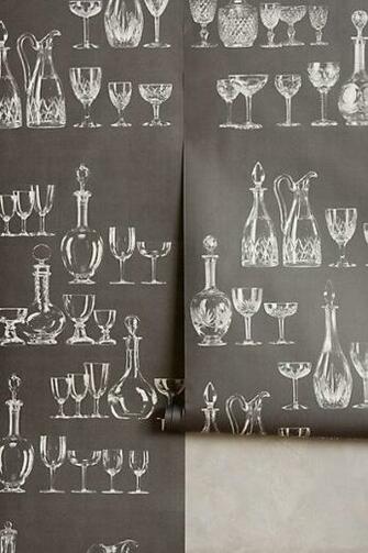 Clinking Glass Wallpaper I Anthropologie