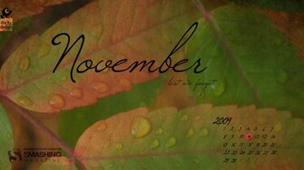November Wallpaper Calendar