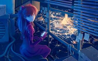 Asuka Langley Soryu Anime Blue Girl
