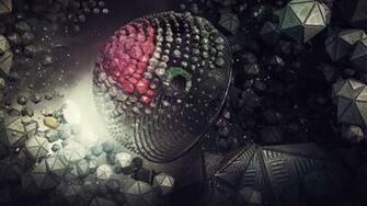 Space Art Wallpaper Abstract Digital Render Lacza