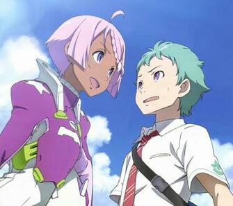 Eureka Seven Ao Elena Peoples Fukai Android Wallpaper