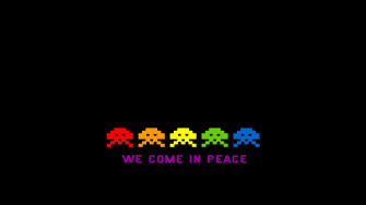Wallpaper Id Space Invaders Games Minimalism HD