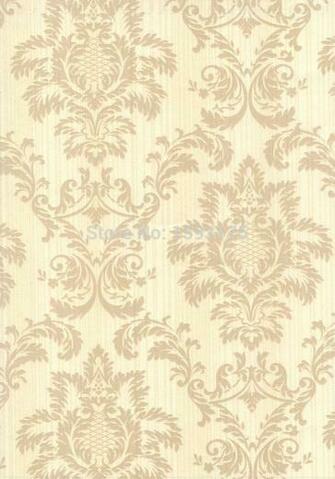 Metallic Floral Damask Wallpaper Design Modern Vintage Wall Paper T10m