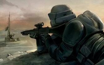 Star Wars Art Sniper Scout Trooper Wallpaper