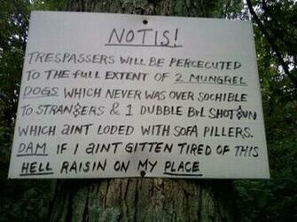 Redneck Funny Signs HD Wallpaper