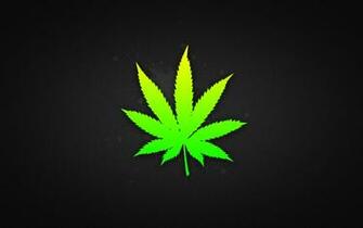 Weed Leaf Google Wallpaper Gradient Background
