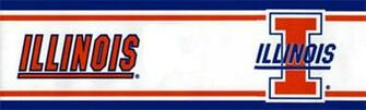 Illinois Fighting Illini Prepasted Border College Wallpaper