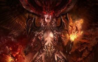 Girl Armor Horns Claws Magic Smoke Wallpaper Photos Pictures