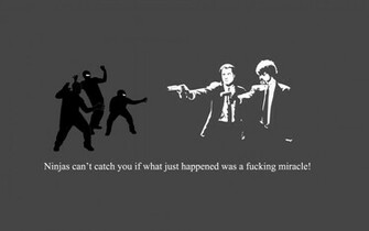 Pulp Fiction Black Background Wallpaper Art HD