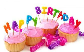 Beautiful Happy BirtHDay Wish On Cake Wallpaper HD