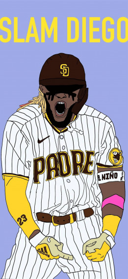 San Diego Padres Tatis Jr Art Wallpaper