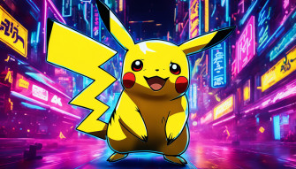 Neon Pikachu Wallpaper