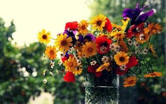 Bouquet Of HD Flowers Wallpaper Image