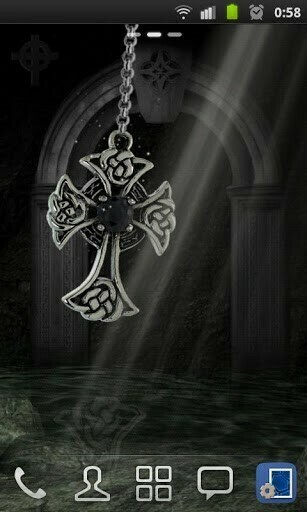 Bigger 3d Celtic Cross Wallpaper For Android Screenshot